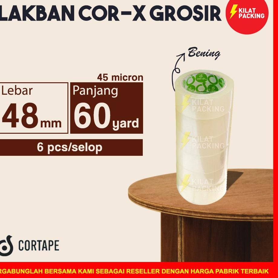 

■■■ Lakban Cortape 48 mm x 60 yard (Cor-X) Ekonomis Lakban Plakban Selotip SlotipTermurah Selop