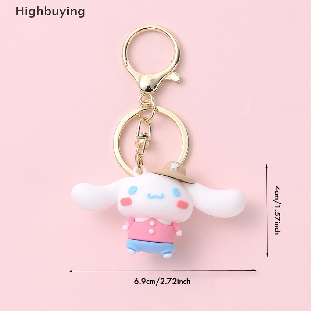 Hbid Kartun Hewan Lucu Boneka Gantungan Kunci Mobil Anime Key Ring Ransel Liontin Hiasan Aksesoris Hadiah Glory