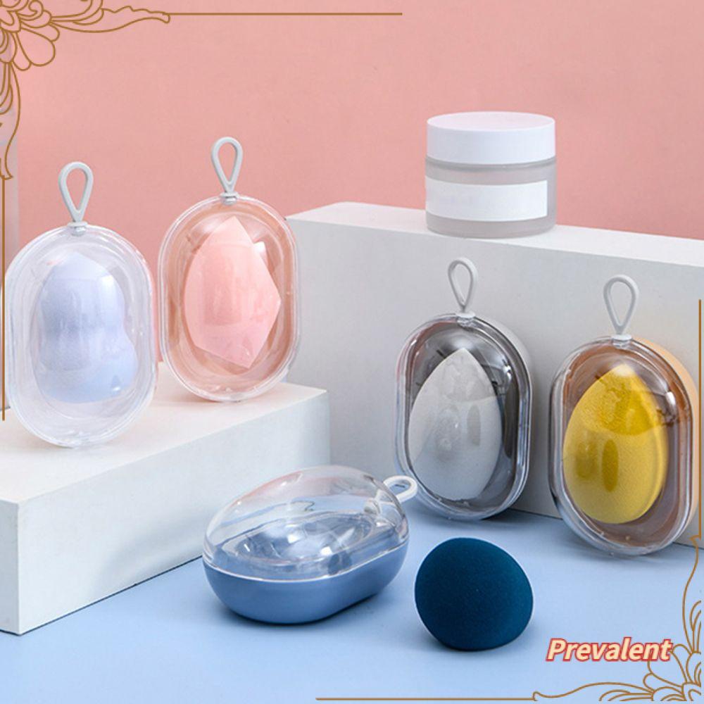 Preva Powder Puff Drying Holder Plastik Pelindung Alas Kecantikan Wadah Penyimpanan Anti Jamur