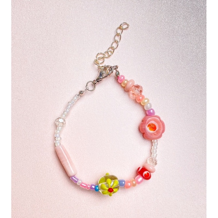 Gelang etnik glassbeads bracelet