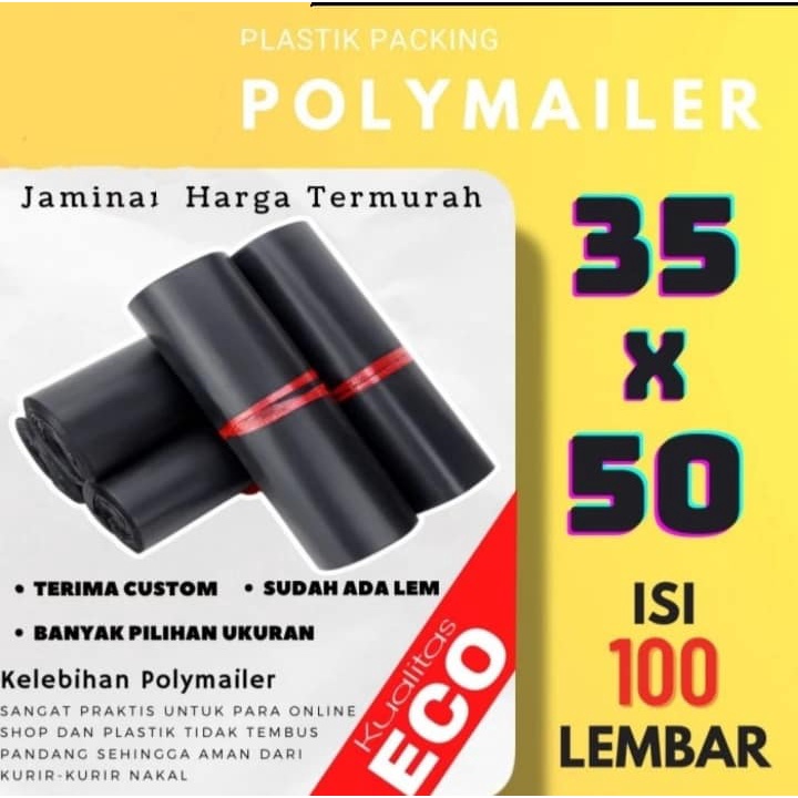 

plastik polymailer 35x50 HD / PLASTIK ONLINE SHOP + LEM / POLYMAILER TEBAL/LEM PUTIH / plastik packing online / plastik jumbo