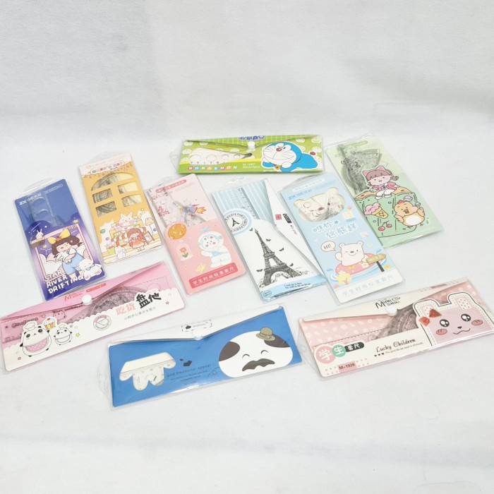 

PRO Penggaris Set seri M 20cm / Penggaris Plastik Set / Ruler Set