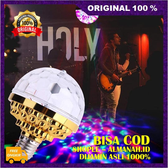 [BISA COD] Party Light Ball Lampu Disko Lampu Party Lampu LED RGB ASLI