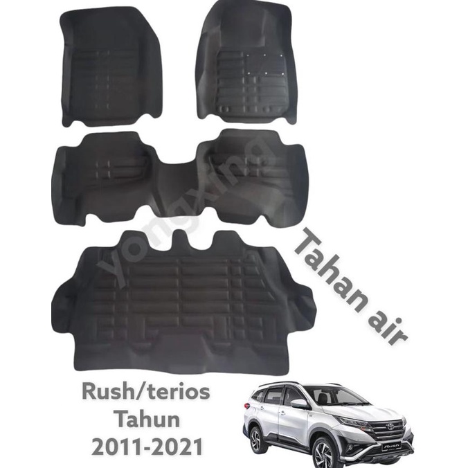 Termurah Karpet Mobil 5D Premium Toyota Rush/Terios 2 Baris