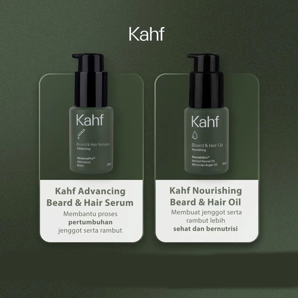 KAHF Skincare Cowok Perawatan Wajah Pria Face Wash Scrub Sunscreen Serum