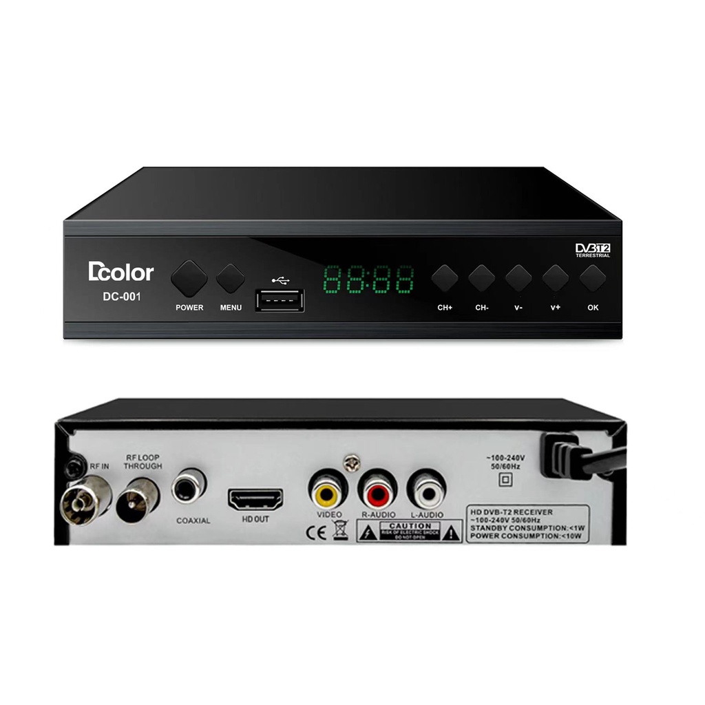 DVB-T2 Set Top Box Digital TV Tuner STB