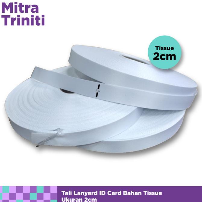 

Tali Lanyard Tissue 2 cm Bahan Import Tali Lanyard Printing Sublim