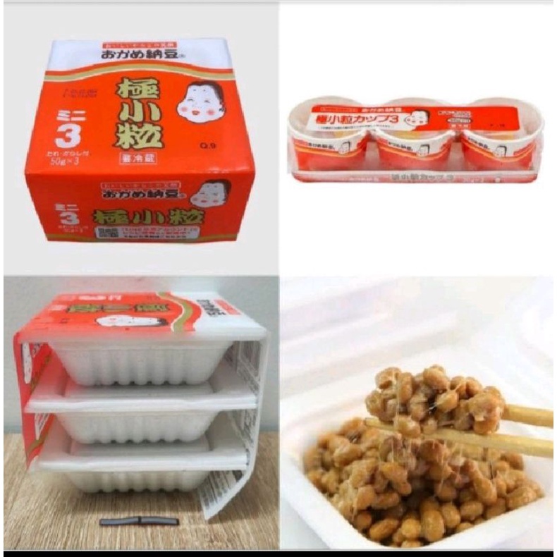 

Okame Natto Kotsubu Cup 3 / tape kedelai Jepang / okame nato