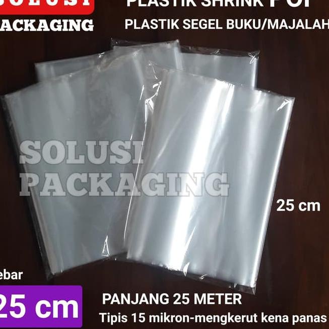 

㊊ PLASTIK SHRINK POF 25CM 25METER/PLASTIK SEGEL BUKU MAJALAH STRETCH ず