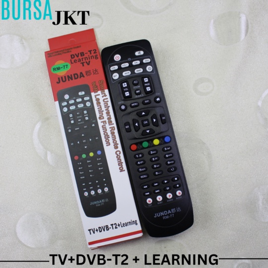 REMOTE / REMOT TV DVB T2 LEARNING MULTI UNIVERSAL FUNCTION RM-77 PDV 500T2 / PDV 700T2 / PDV 600 T2 / POLYTRON