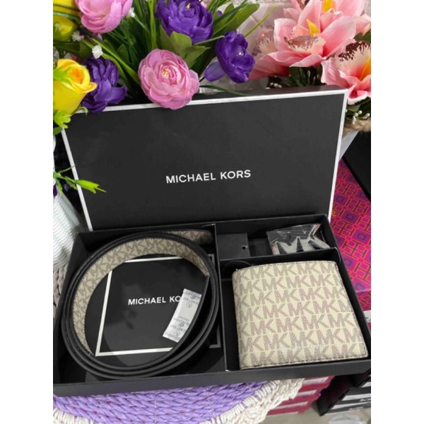 MK Gifting Set Buckle Wallet Belt