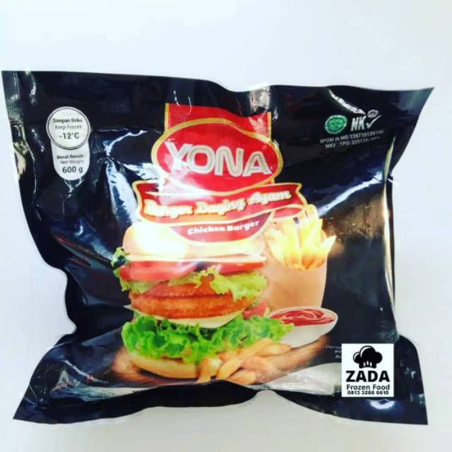 

Chicken Burger YONA 600Gr