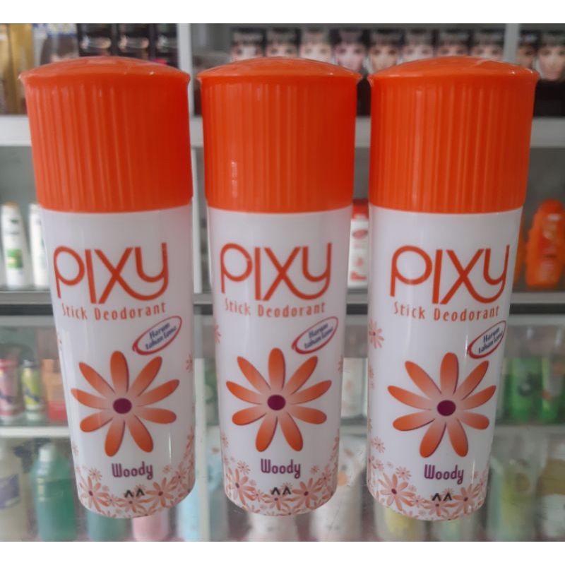 Pixy Stick Deodorant 34g - Woody / Orange