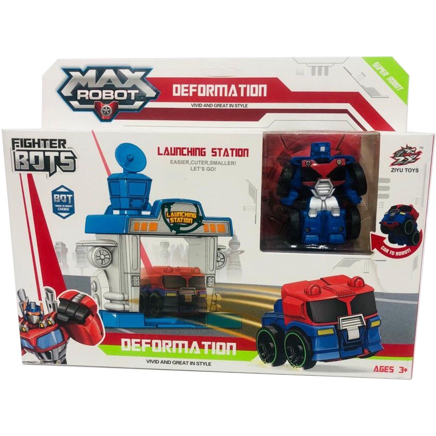 Robot Deformation Figure | Mainan Anak Laki Laki Robot Robotan Stasion Deformation Max | Kado Ulang Tahun Anak Cowok