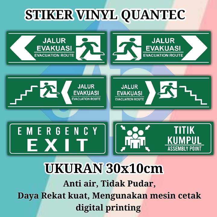 STIKER J4LUR EV4KUASI VINYL ANTI AIR aks