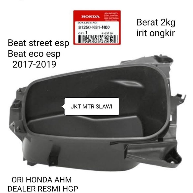 box bagasi new all beat street esp beat eco 2017-2019 ori honda ahm