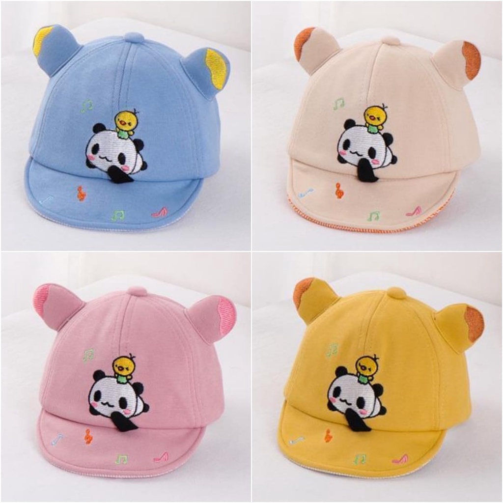 TOPI BASEBALL PANDA BEBEK BORDIR LUCU FASHION TOPI ANAK