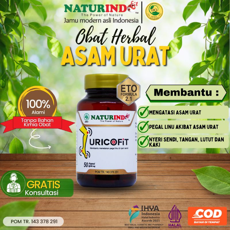 Uricofit Obat Herbal Asam Urat Nyeri Sendi Kolesterol dan Sendi Asam Urat Paling Ampuh Obat Asam Ura