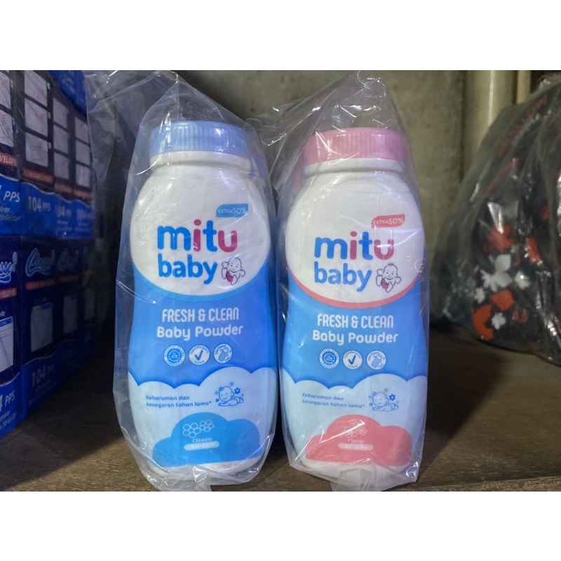 Bedak Mitu 50gr Pink/Biru