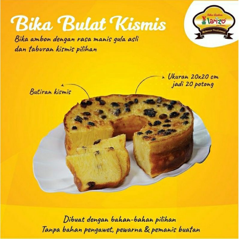 

BIKA AMBON LARIZO bulat JUMBO 20cm FRESH MURAH, ISTIMEWA makanan / Oleh-oleh Jogja