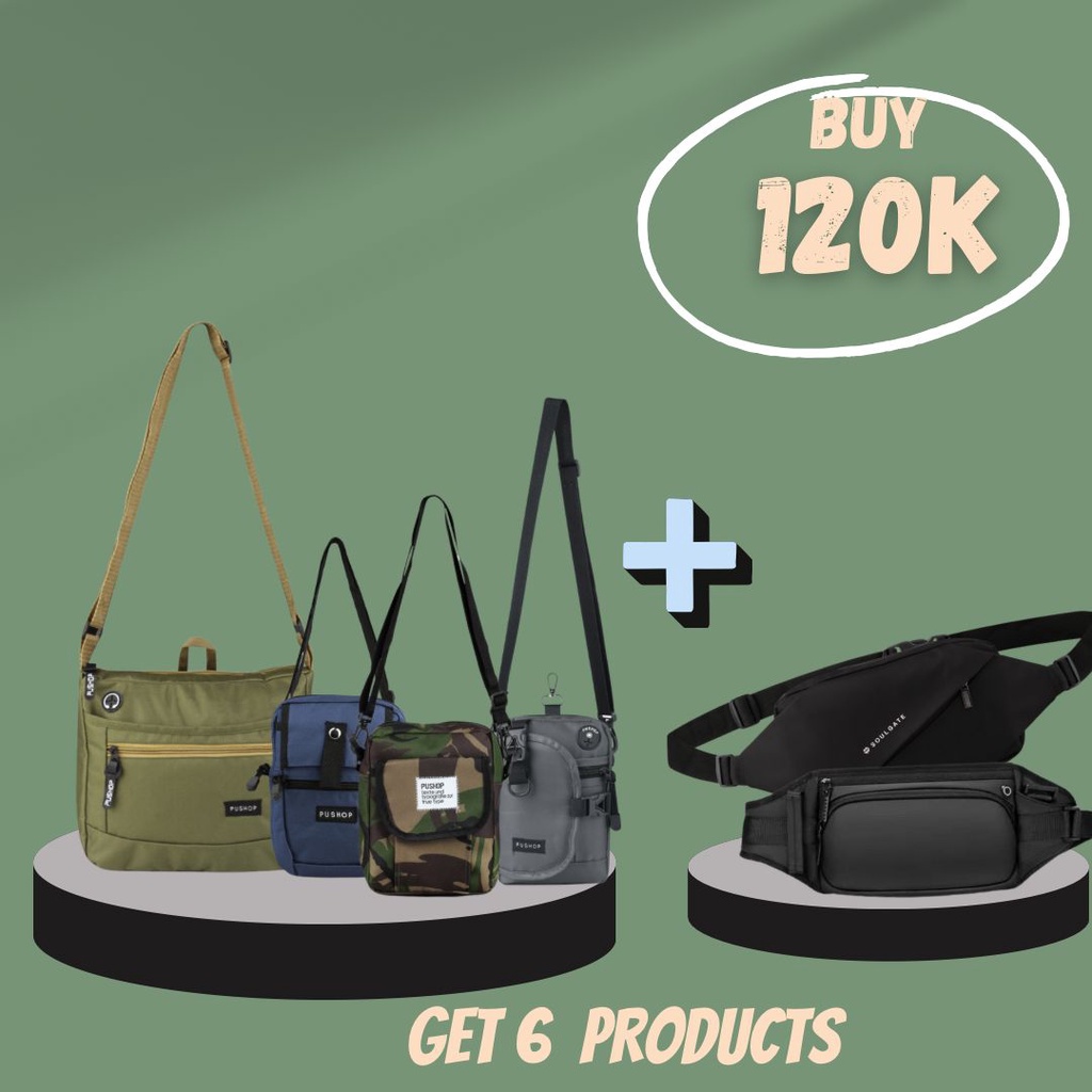 Pushop Kombo Hemat Tas Selempang Keren ERUKRT
