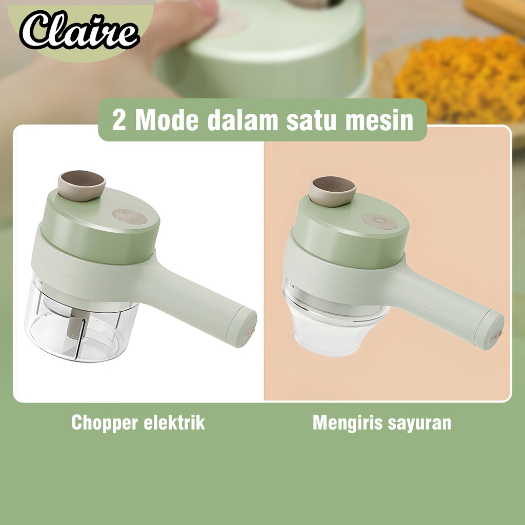 Chopper Gagang Elektrik Multifungsi 2 In 1 / Mesin Penggiling Daging/ Sayur Food