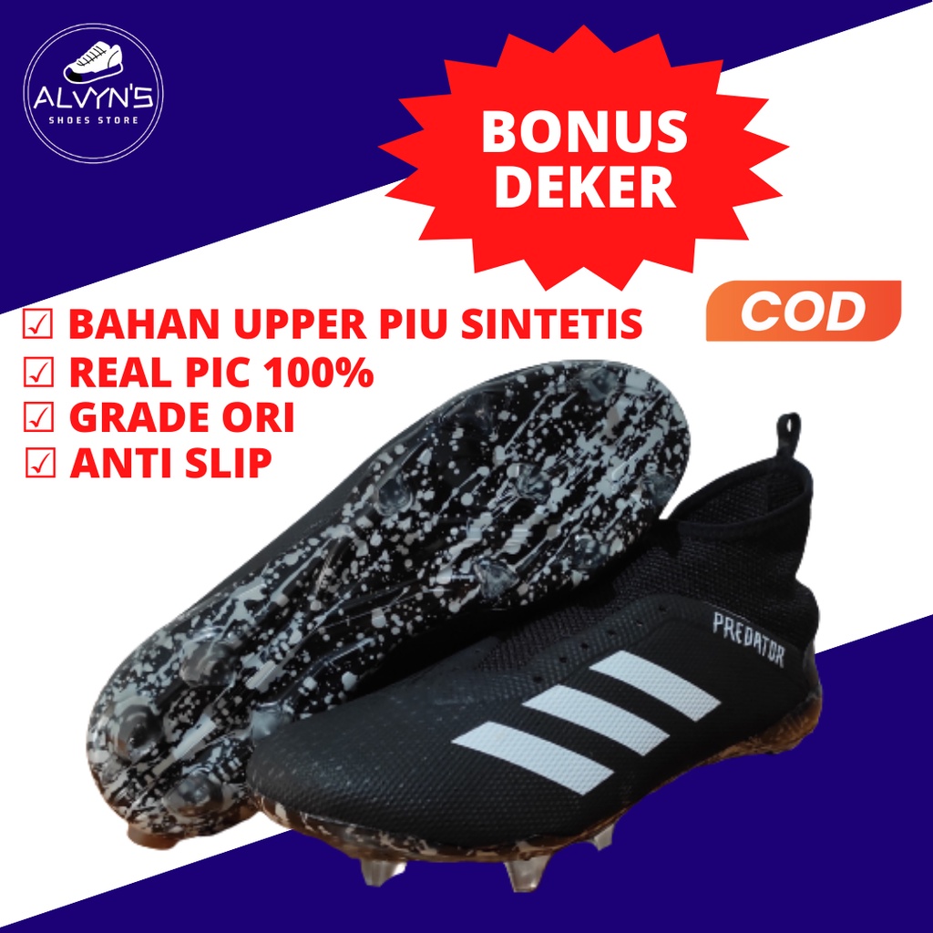 Sepatu Bola Adidas Predator Hitam Putih - AZH