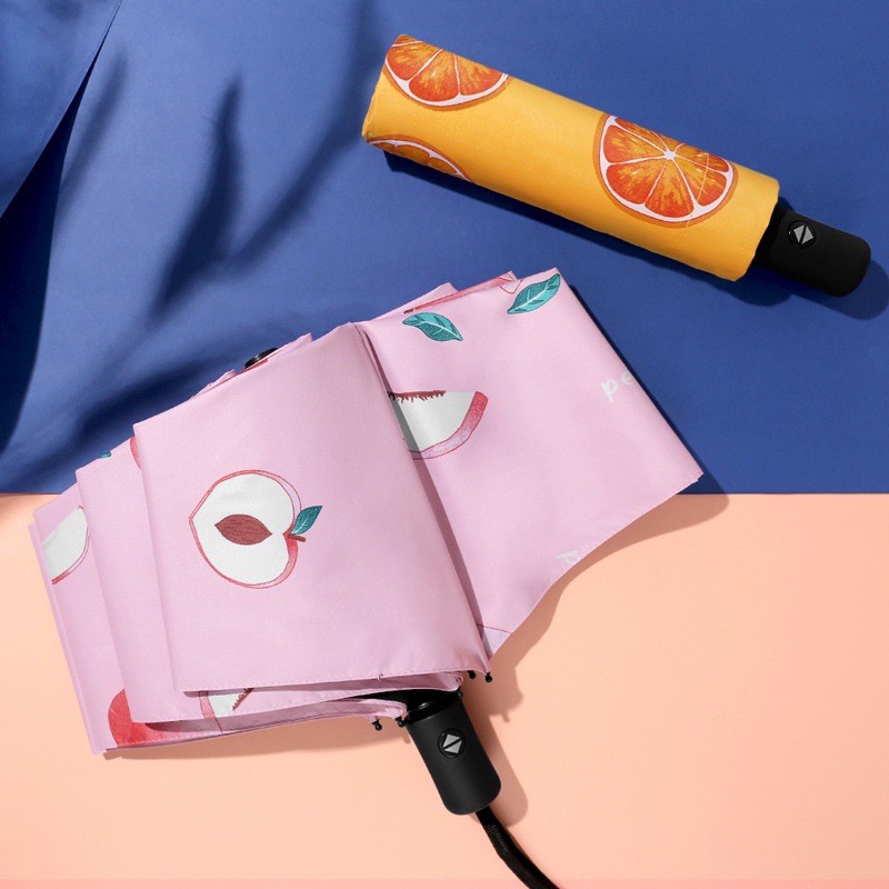 Payung Lipat Viral Korea Motif Buah Bisa Buka Tutup Otomatis 3D