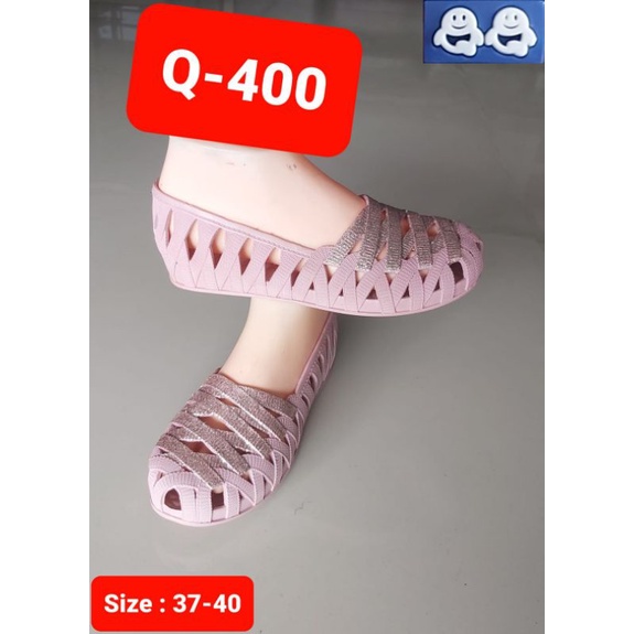 Flat Shoes Wanita Q400 PTY Termurah Empuk Anti Selip