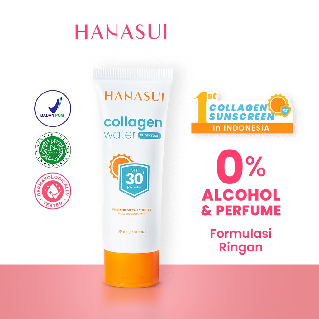 Hanasui Collagen Water Sunscreen SPF 50 | SPF 30,,30ml