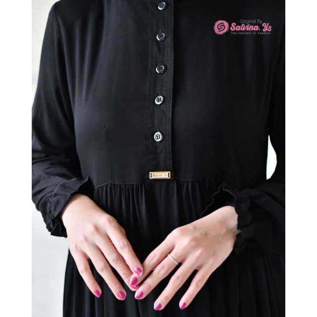 Gamis Wanita Rayon Uniqlo Polos by Salvina (Size Standard &amp;XXL)