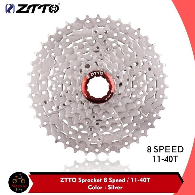 Ztto Sprocket Cassette 8 Speed 11T-40T Kaset Sproket Gear Gir Sepeda