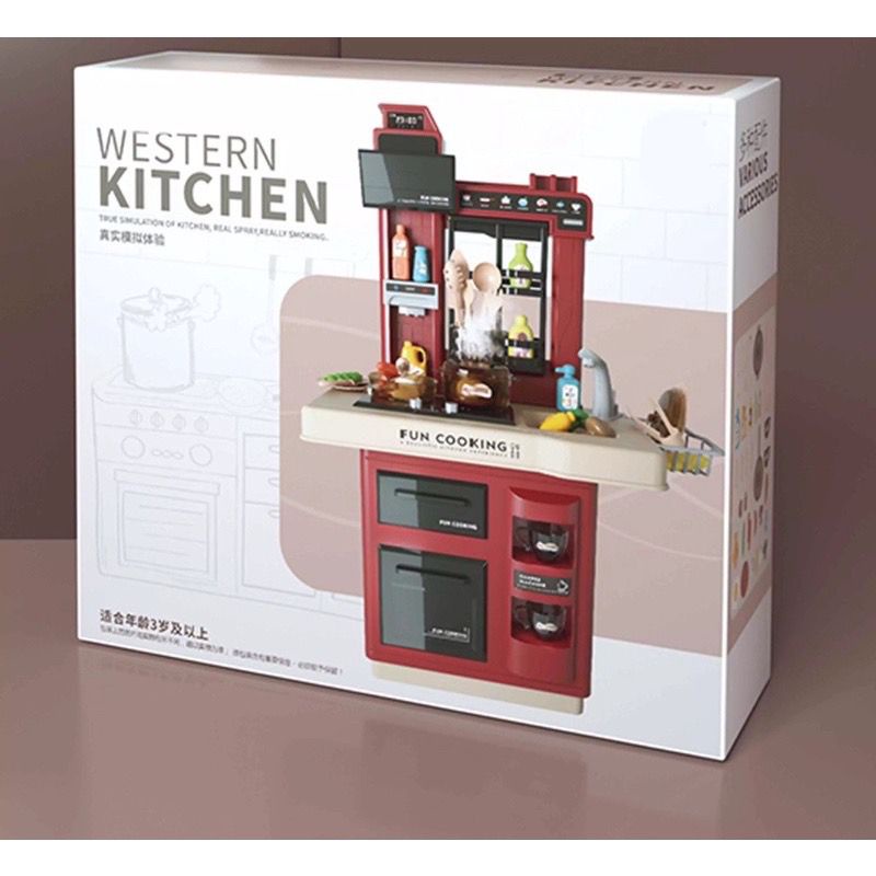 Duo Ladies Western Kitchen mainan anak  Spraying mist kitchen