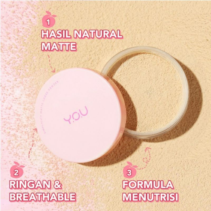 YOU SIMPLICITY MATTE LOOSE POWDER | Bedak Tabur