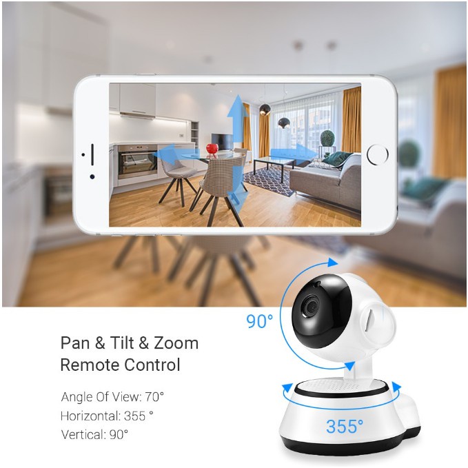 Kamera HD960P Q6 Wireless IP Kamera APP Control IP Camera WIFI FREE SD CARD 16GB CCTV V380 Smart Wifi