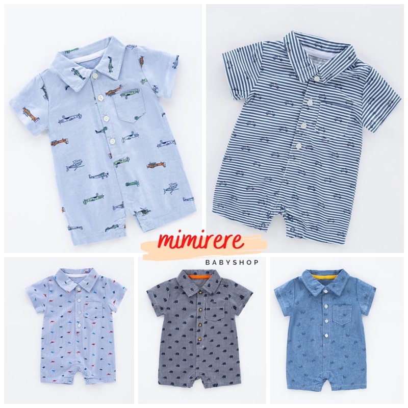 Baby Boy Romper SoftJeans | Soft Jeans Jumpsuit Bayi Laki