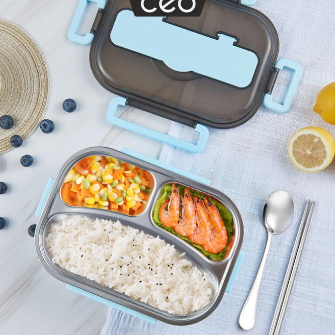 CEO Tempat Makan Stainless Steel Lunch Box Stainless Steel Kotak Makan
