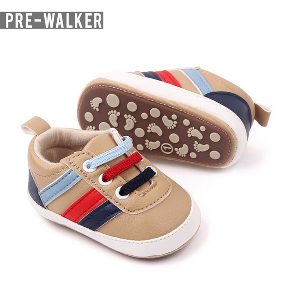 Sepatu Bayi Laki Laki Sol Karet Anti Slip - Prewalker Baby Boy S1269