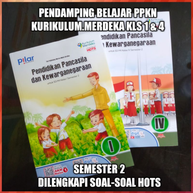 Buku Kurikulum Merdeka PPKN Kelas 1&4 SD/MI Semester 2 - PT. Warna Mukti Grafika