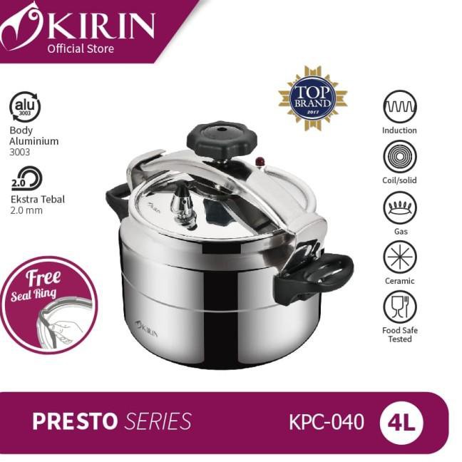 PRESSURE COOKER 4LT KPC-040 KIRIN / PRESTO / PANCI PRESTO 4 LITER KIRIN