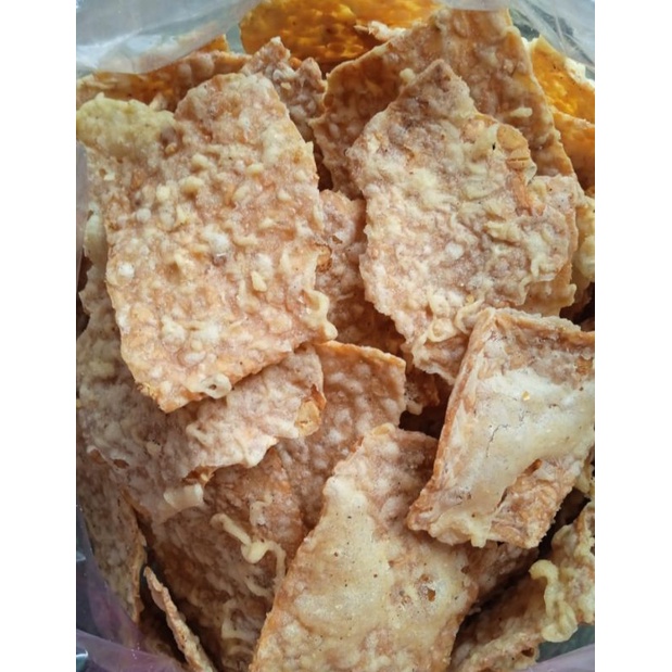 

Keripik Tempe gurih renyah empuk 250gram