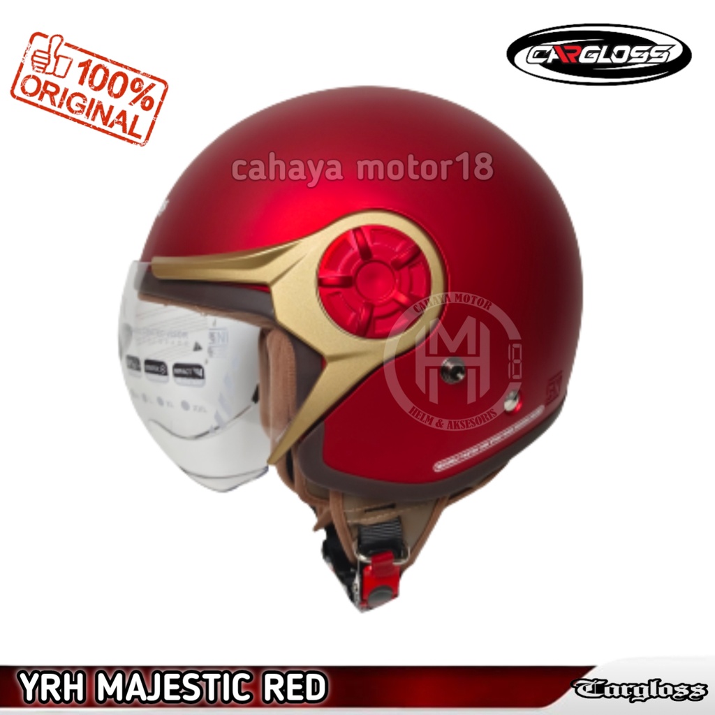 HELM CARGLOSS YRH HIJAB MAJESTIK RED MARUN DOFF