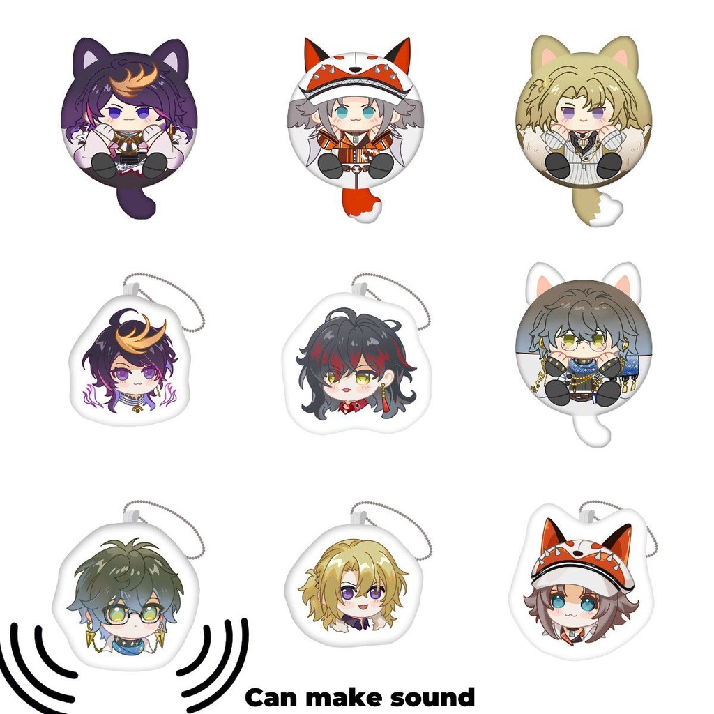 Kado Gantungan Kunci Playful Shuyamino Vox Akuma Ike Eveland Menawan
