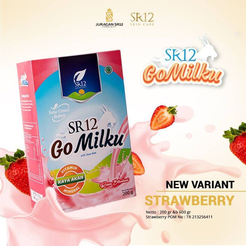 

Gomilku Rasa Strawberry Herbal SR12 Susu Kambing Etawa