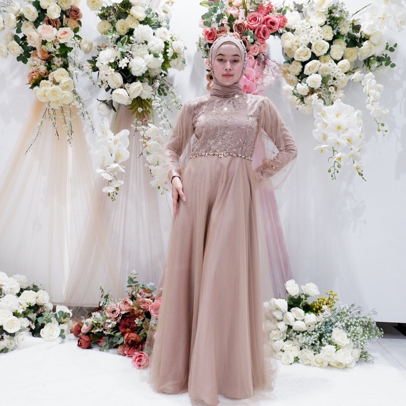 AZZANA dress / tulle polos - Open PO