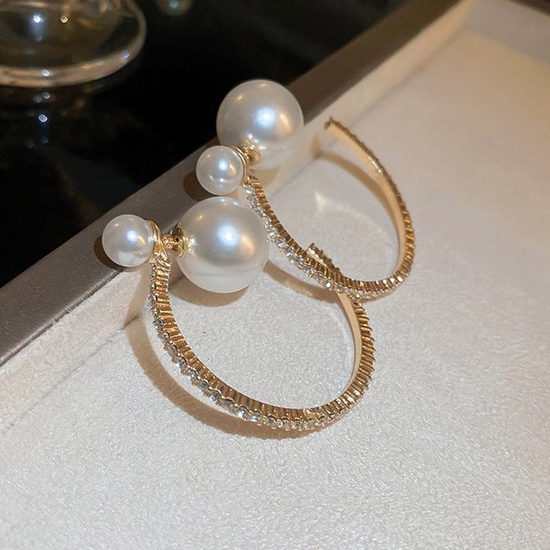 New Arrival Stud Earrings Fashion Logam Bulat Wanita Klasik Lingkaran Besar Sederhana Trendi Perempuan Trendi Perhiasan