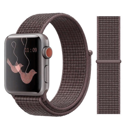 Strap Premium Nylon Nilon untuk Apple Watch Series 1 2 3 4 5 6 7 8 SE 38mm 40mm 41mm 42mm 44mm 45mm 49mm Woven iWatch 38 40 41 42 44 45 49 MM Seri