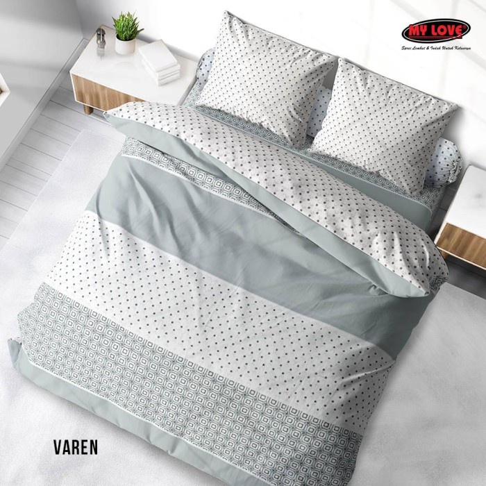 My Love - Bedcover Set King Mylove Terlaris motif Varen 180x200x30 cm {Property Off Liliy Grosir