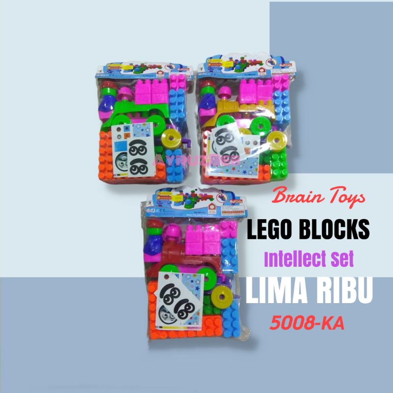 Mainan Anak Laki dan Perempuan Set Lego Block intellect Lima ribu 5008-KA Locomotive bagus