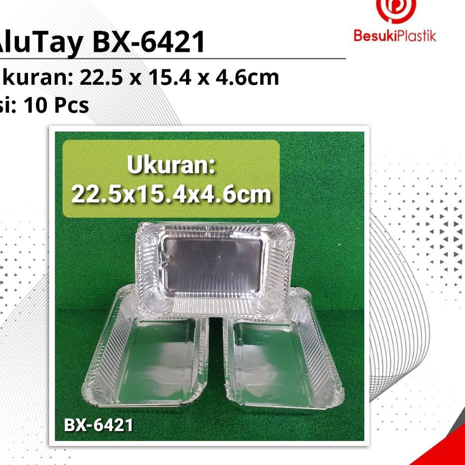 Special Aluminium Tray BX 6421 / AluTray BX6421 / Tray Aluminium Kotak Persegi / Alu Tray Persegi Panjang .. .. .. ..